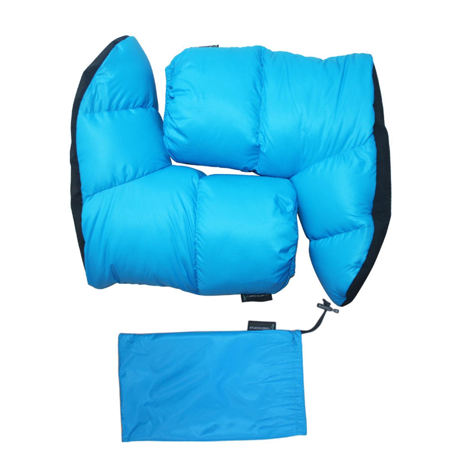 MAGIDEAL Down Booties Warm Socks Down Booties Footwear Foot Warmer Cover Foot Down Slippers Down Socks for Indoor Climbing Backpacking M